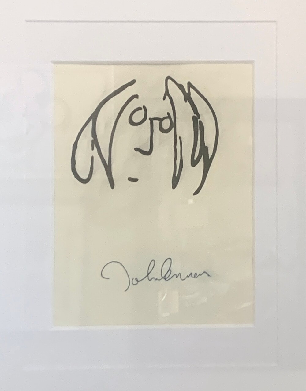 John Lennon Self Portrait SIGNED + AUTHENTICATED